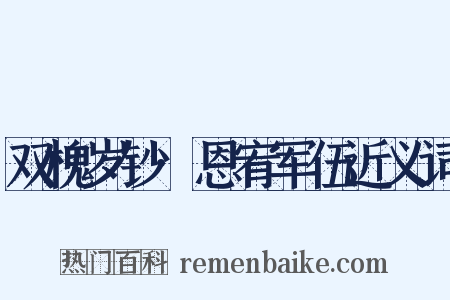 双槐岁钞·恩宥军伍近义词是什么意思的图片